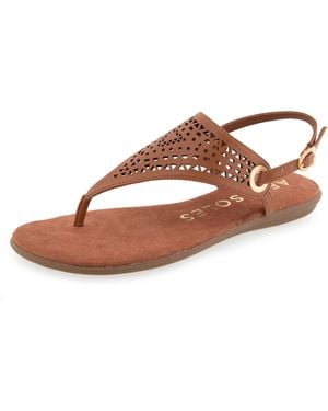 Aerosoles Iole Flat Sandal - Brown
