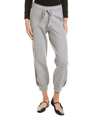 Monrow Hb0634-6-supersoft Knit Track Cuffed Jogger Heather Gray