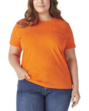 Dickies Plus Size Short Sleeve Heavyweight T-shirt - Orange