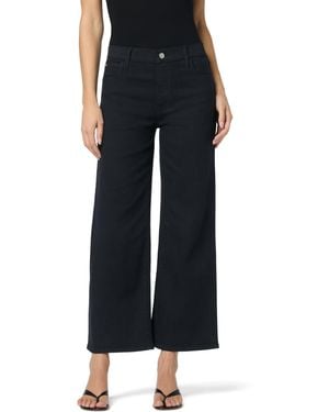 Hudson Jeans Rosalie High Rise Wide Leg Ankle Jean - Black