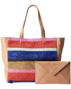 Loeffler Randall Ew Nwr Tote,multi,one Size - Red