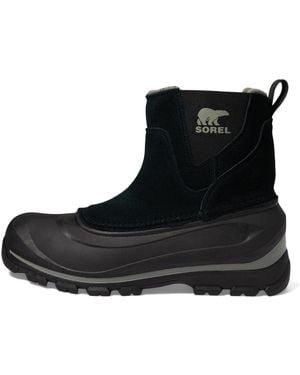 Sorel Men's Buxton Pull On Waterproof Boot - Black, Quarry - 8.5
