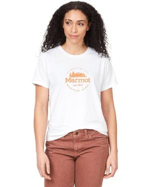 Marmot Culebra Peak Short Sleeve Tee Shirt - White