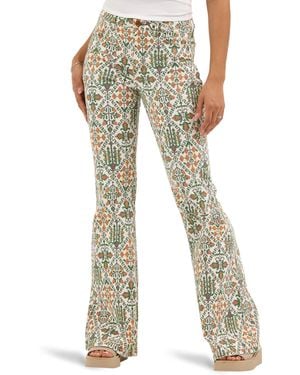 Wrangler High Waisted Fierce Flare Jean - Multicolor