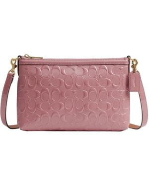 COACH Legacy Zip Top Crossbody - Pink