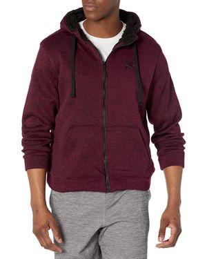 Reebok S' Classic Warm Sweater Fleece Jacket - Red