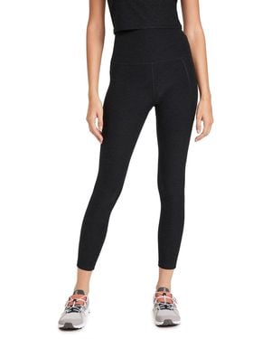 Beyond Yoga Spacedye Out Of Pocket High Waisted Midi Leggings - Black