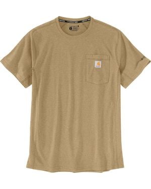 Carhartt Force Relaxed Fit Midweight Short-sleeve Pocket T-shirt - Natural