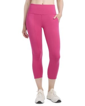 Jockey Pintuck Pocket Crop Leggings - Pink