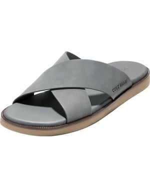 Cole Haan Nantucket Cross Strap Sandals - Metallic
