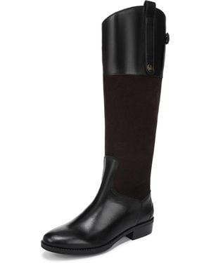 Sam Edelman Penny Equestrian Boot Chocolate Brown/black