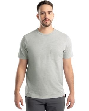 Wrangler Short Sleeve Recycled Slub Pocket T-shirt - Gray