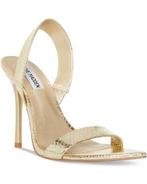 Steve Madden S Batali Pointed Toe Stiletto Slingback Sandals - Metallic