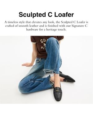 COACH Sculpted C Loafer - Blue