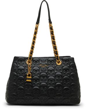 Betsey Johnson Skele-tease Compartment Tote - Black