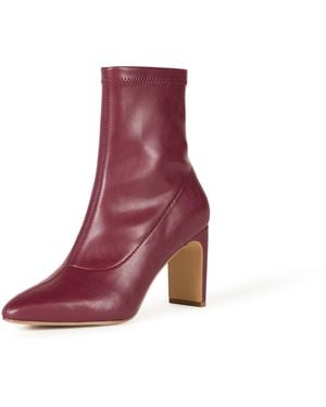 The Drop Jane High Heel Pull-on Sock Boot - Purple