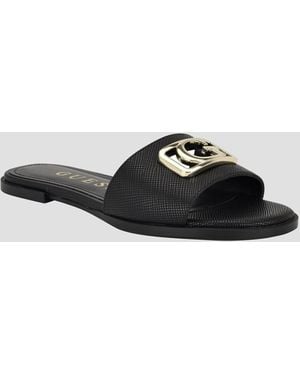 Guess Adrinna Flat Sandal - Black