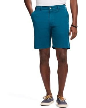 Izod Saltwater 9.5" Flat Front Chino Short - Blue
