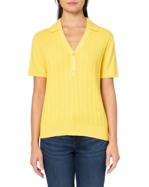 Nautica Short Sleeve Polo Sweater - Yellow