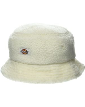 Dickies Red Chute Fleece Bucket Hat - Natural