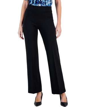 Anne Klein Missy Pull On Wide Leg Pant - Black
