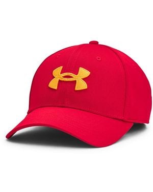 Under Armour Blitzing Stretch Fit Cap Hut, - Rot