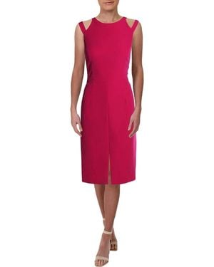 Laundry by Shelli Segal Cut Out Core Cocktail Dress - Red