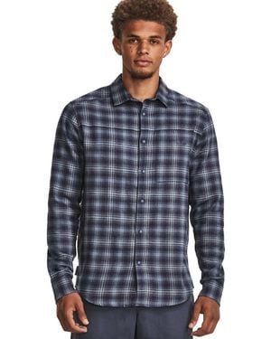Under Armour Tradesman Flex Flanell Button Down, - Blau