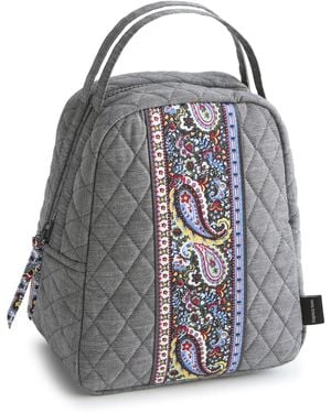 Vera Bradley Premium Cotton Lunch Bag - Gray