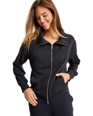Tommy Bahama Reversible Palm Voyage Fz Jacket - Black