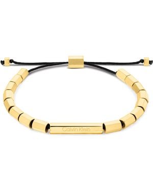 Calvin Klein Bracelet – Bold Adjustable Beaded - Black