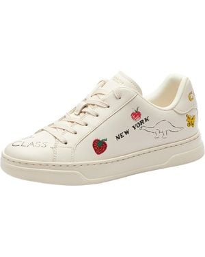 COACH High Line Sneaker With Sketch Print in Black | Lyst