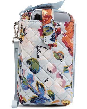 Vera Bradley Cotton Smartphone Wristlet With Rfid Protection - Blue