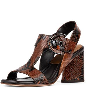 Donald J Pliner Donald Pliner Ianna Suede Heeled Sandal In Natural