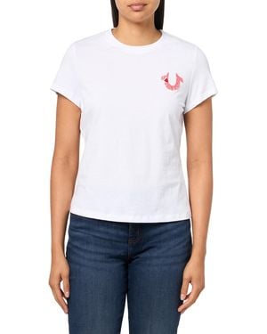 True Religion Embroidered Tee - White