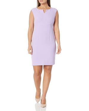 Kasper Petite Sheath W/cut Out - Purple