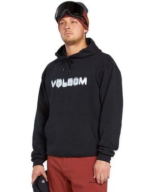 Volcom Essential Hooded Snowboard Riding Fleece Hoodie - Black