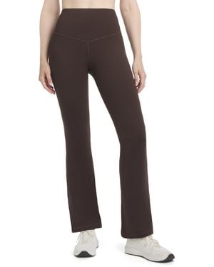 Danskin Satin Stitch Flare Leg Yoga Pants - Brown