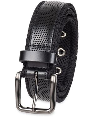 Tommy Bahama Casual Perforated Strap Belt - Black