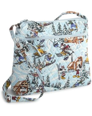 Vera Bradley Premium Cotton Disney Original Zip Hipster Crossbody Bag - Blue