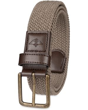 Dockers Stretch Web Fabric Casual Belt - Brown