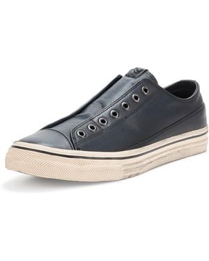 John Varvatos Vulc Laceless Low Top Size 10.5 - Blue