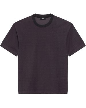 Theory Relaxed Tee In Soft Terry - Blue