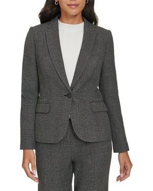 Calvin Klein Suits Jacket,black Multi,12 - Gray