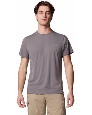 Columbia Zero Rules Light Short Sleeve Crew - Gray