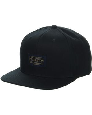 Pendleton Logo Flat Brim Hat - Black