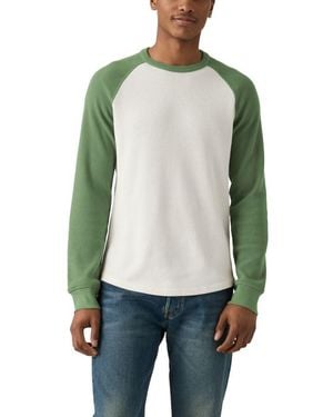 Levi's Thermal Raglan Crewneck, - Green
