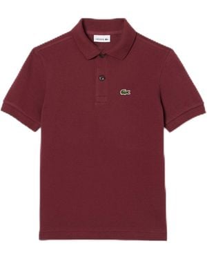 Lacoste Men's Piqué Colorblock Polo Shirt - Big Fit, Black/silver Chine, 4xlb - Red