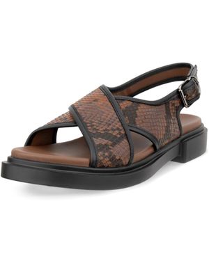 Ecco Seoul Cross Strap Slingback Sandal - White