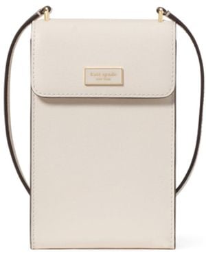 Kate Spade Serena Saffiano Leather Ns Phone Crossbody - Metallic